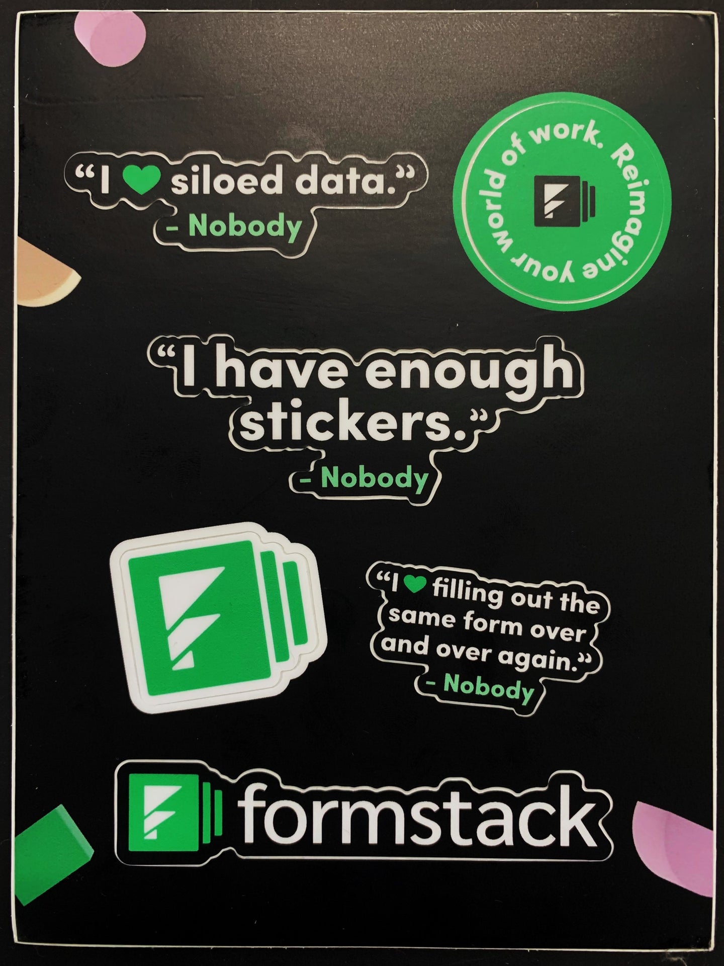 Formstack Sticker Sheet (pack of 50)